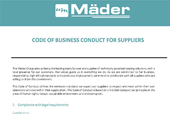 Code of busines conduct for suppliers